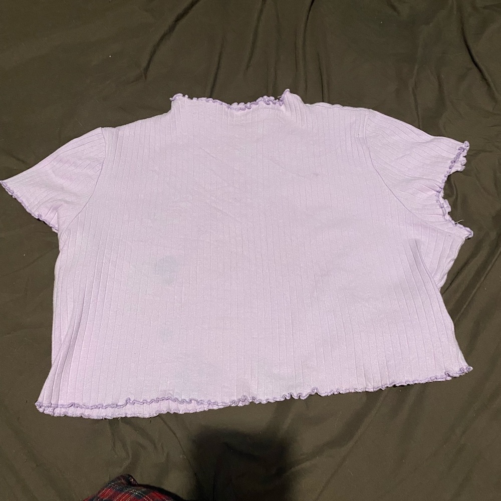 Lavender Ruffled Women's Top